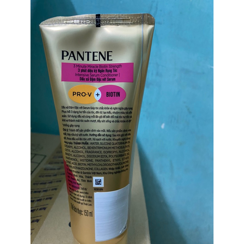 Kem xả Pantene ngăn rụng tóc 3 phút diệu kỳ 150ml