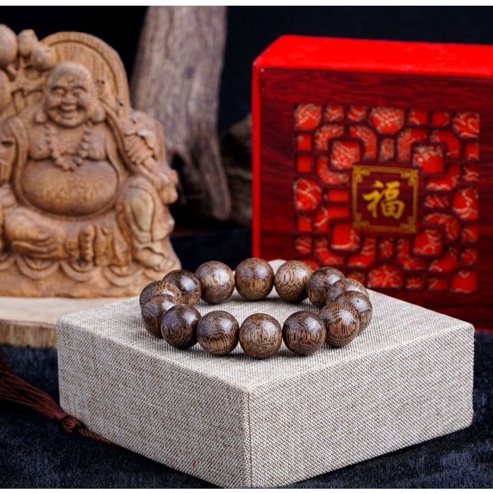 Vòng Tay Trầm Hương Tốc Tự Nhiên Cao Cấp Hạt Tròn Đơn - Vòng Tay Phong Thủy - Size Nữ 10ly 12ly 14ly 16ly 18ly.