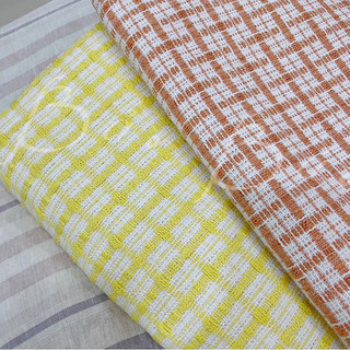 Vải Bố Tweed Dệt Sợi Nổi Ô Caro Khổ 1m45