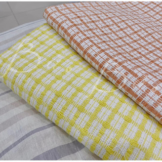 Vải Bố Tweed Dệt Sợi Nổi Ô Caro Khổ 1m45