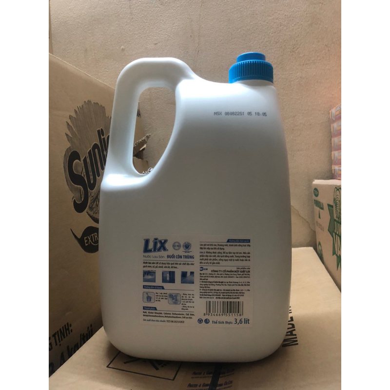nước lau sàn lix 3.6kg - 3.8kg