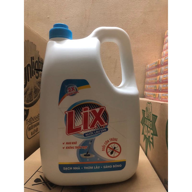 nước lau sàn lix 3.6kg - 3.8kg