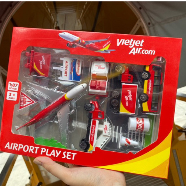 Bộ đồ chơi sân bay cho bé - Bộ đồ chơi Airport Vietjet