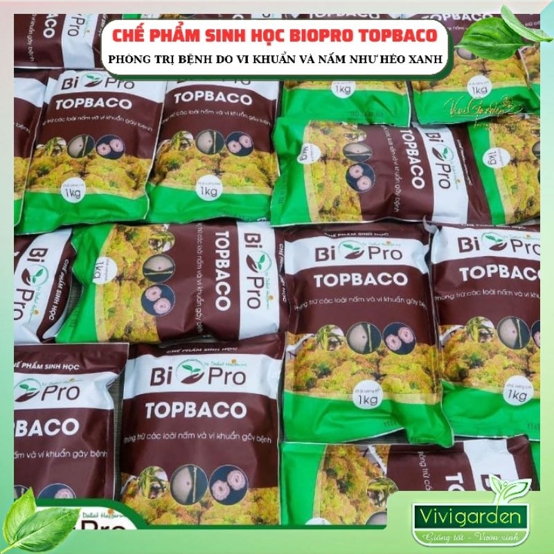 Chế phẩm sinh học Biopro Topbaco chuyên phòng trị nấm vi khuẩn gây hại ...