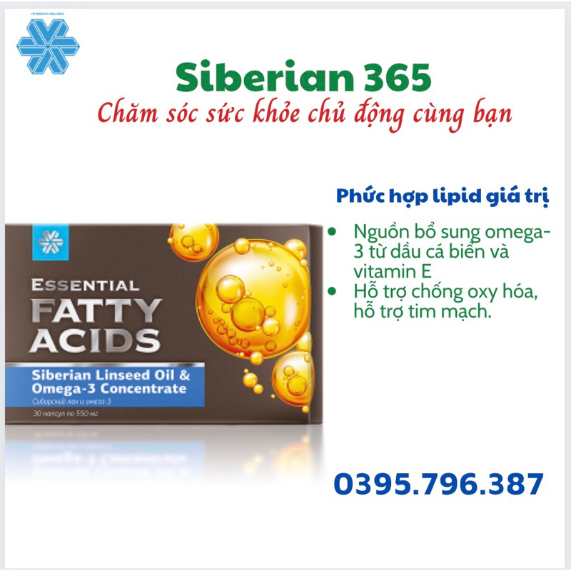[ Hỗ trợ tim ] Thực phẩm bảo vệ sức khỏe Essential fatty acids Siberian