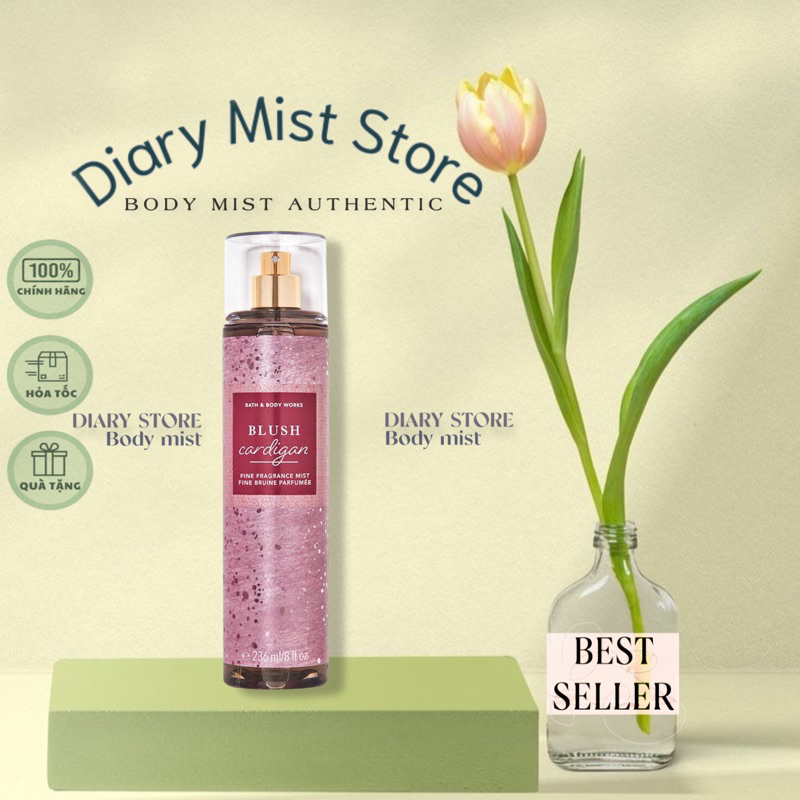𝐃𝐢𝐚𝐫𝐲𝐦𝐢𝐬𝐭.𝐬𝐭𝐨𝐫𝐞 Xịt Thơm Toàn Thân Bath & Body Works Body Mist BLUSH