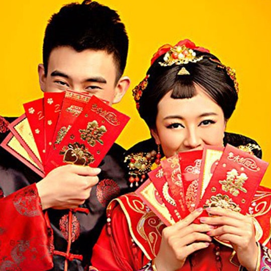 Set lì xì đỏ may mắn, lì xì ăn hỏi trao duyên đám cưới loại cao cấp - K235