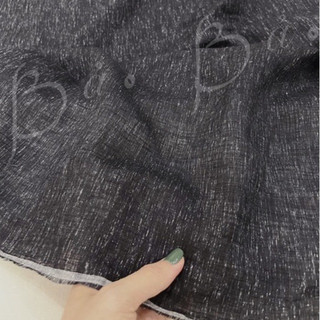 Vải Linen Tưng Xám Tiêu Lông Chuột Hàng May Áo Khổ 1m55