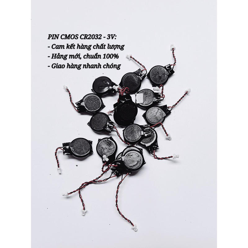 Pin Cmos CR2032 3V mới, có dây, màu đen, hàng mới 100% | Shopee Việt Nam