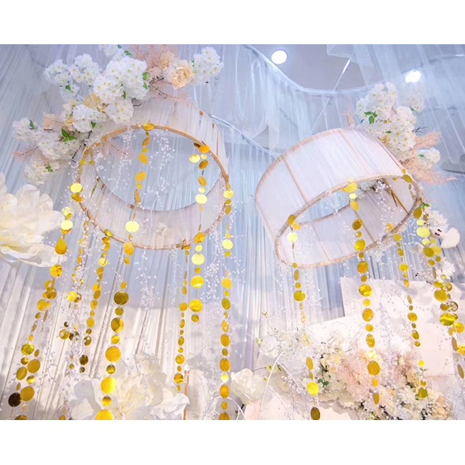 Dây sequin hạt làm rèm trang trí nền đám cưới, trần sân khấu, cửa hàng cửa sổ trang trí gian hàng - KEMSHOP K340
