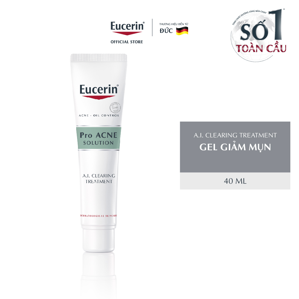 Ảnh Gel Giúp Giảm Mụn & Nhờn Eucerin Pro Acne A.I. Clearing Treatment 40ml 2