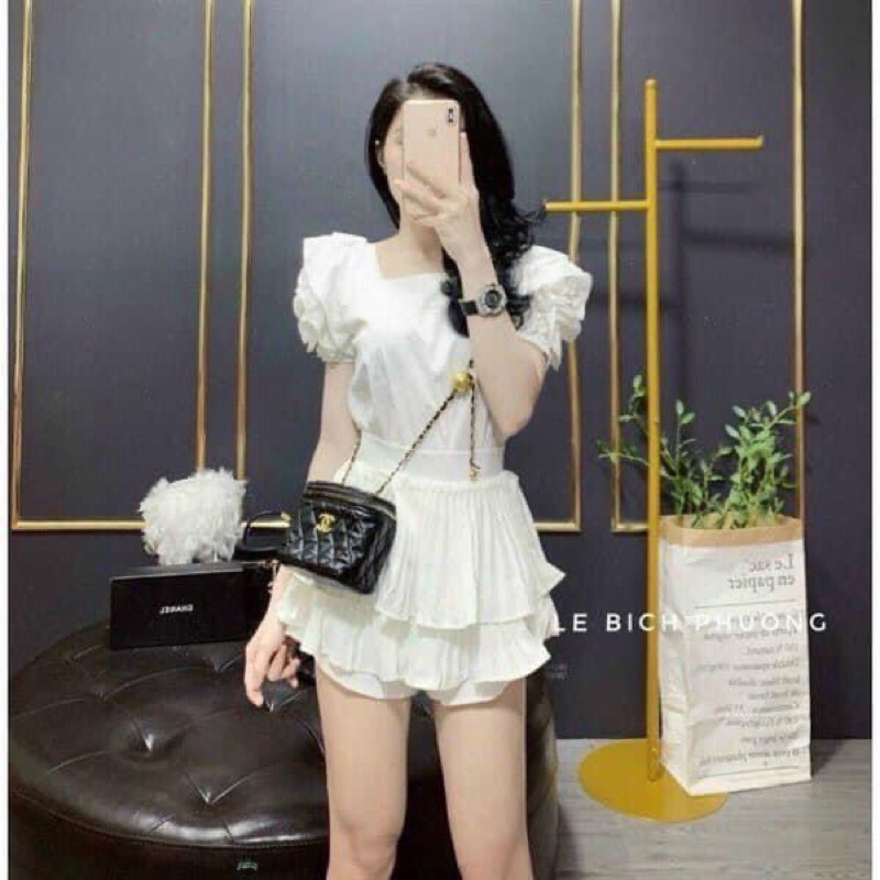 Chân váy 2 tầng dập ly giá siêu rẻ hàng đẹp chất lượng ( có lót quần)