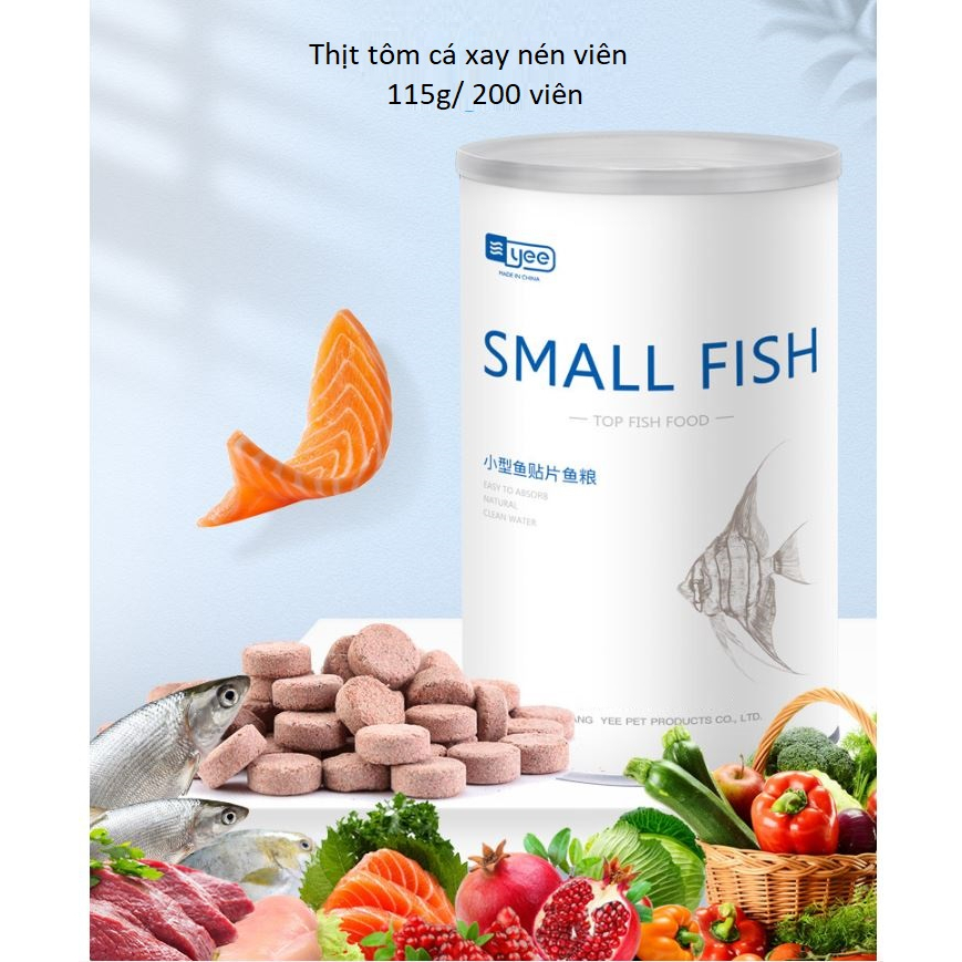 Thức ăn viên Yee Small Fish dính kính bể cá tiện lợi | Shopee Việt Nam