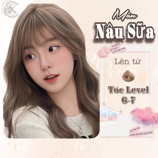 Thuốc Nhuộm Tóc Màu Nâu Sữa | Lên Từ Nền Nâu Không Tẩy 100mg - KHANH.COLOR