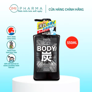 Sữa Tắm Than Hoạt Tính Dành Cho Nam Softymo Kose Nhật Bản 550ml