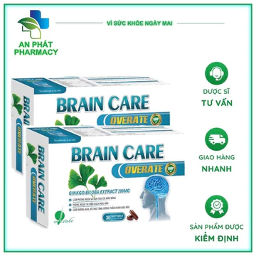 Viên uống bổ não Brain care, tăng cường tuần hoàn máu não.hoạt huyết dưỡng não.