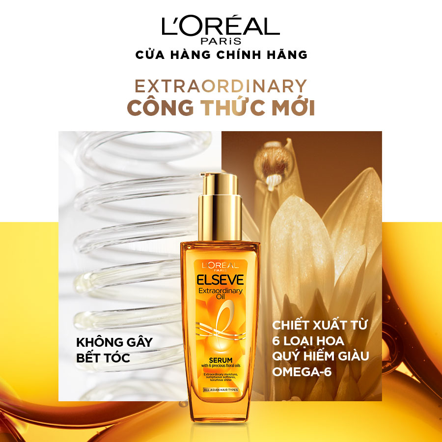 Review Dầu dưỡng tóc L'Oreal Paris Elseve Extraordinary Oil 100ml