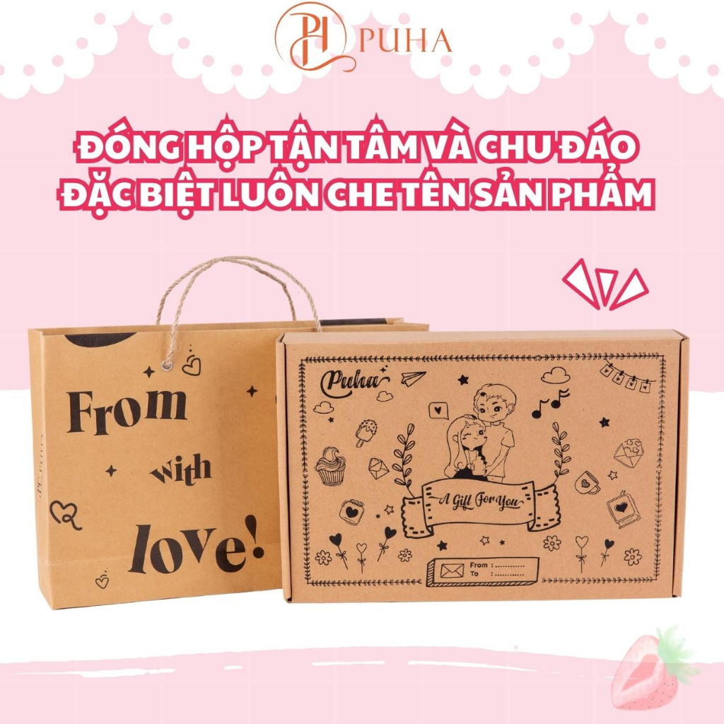 Ảnh Quà tặng 8/3 có túi chườm bụng kinh nóng lạnh đa năng chăm sóc bạn gái Puha 1000ml 4