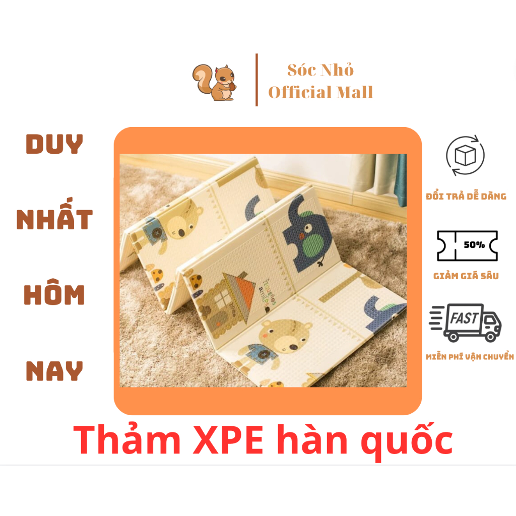 Thảm xốp XPE trải sàn - gấp gọn hàn quốc - thảm quây bóng - trải lót quây bóng