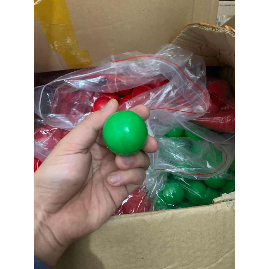 Quả Bóng Nhựa Bốc Thăm May Mắn,Banh Bốc Thăm Mở Đôi Được - Rỗng 2 nửa 4Cm