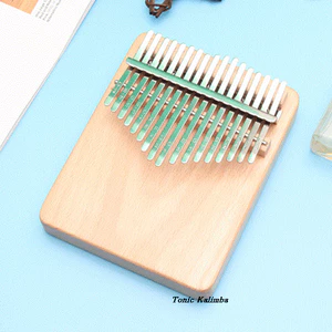 Đàn kalimba gỗ nâu nhạt cho bé mới tập chơi giá rẻ thump piano ngón tay cái AURORA-NB01