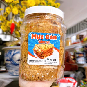 Mực Cán Tẩm Vị VSATTP Cao Cấp loại ngon đặc biệt - Đặc Sản Nha Trang -Hộp 500G
