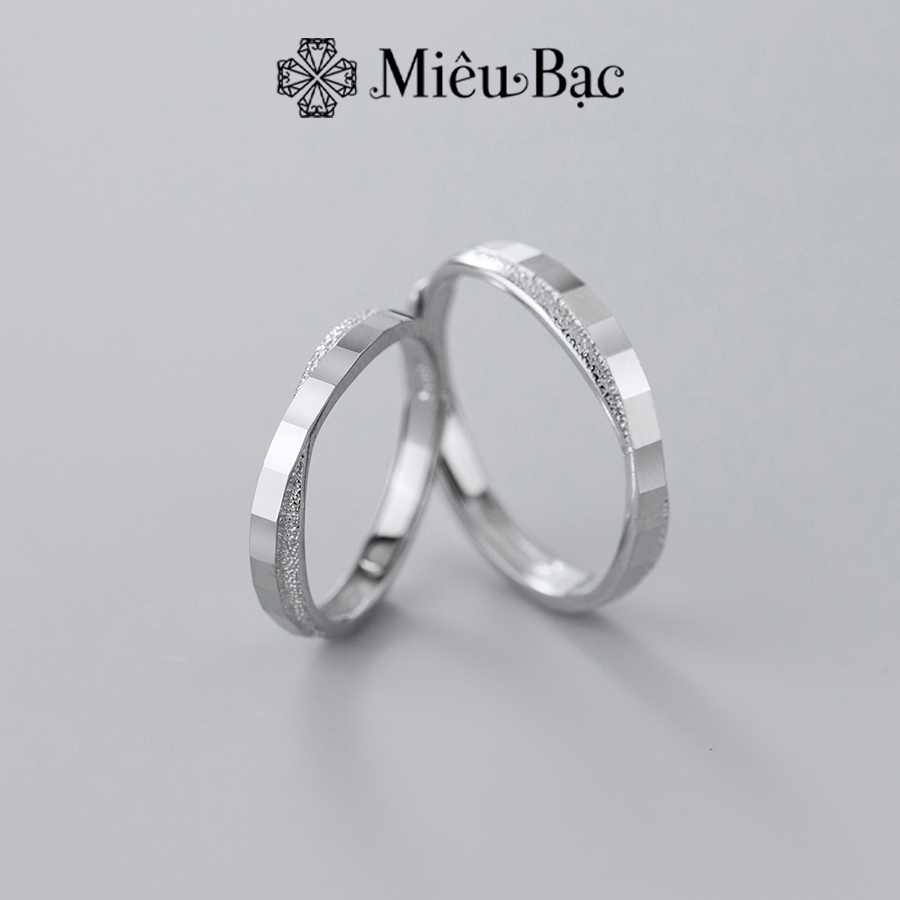 Nhẫn đôi couple unisex Miêu Bạc chất liệu bạc S925 thời trang phụ kiện trang sức Hàn Quốc MM02