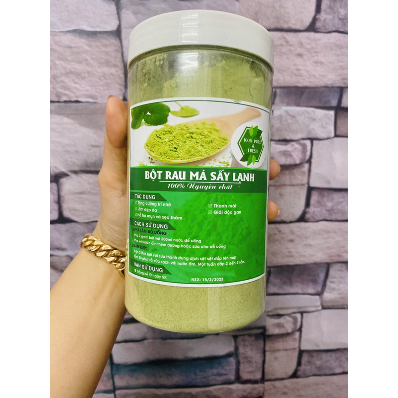 60K Hủ 500g bột rau má sấy lạnh | Shopee Việt Nam