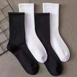Tất vớ cổ cao dài Basic Trơn thời trang unisex nam nữ