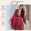 HT53 Áo choàng ngủ lụa sexy phối ren tay loe sang chảnh, áo choàng sexy quyến rũ HT53