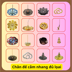 Đế cắm nhang vòng đặt hương cây dùng thắp hương phụ kiện để lư trầm - Amrita - Trầm Hương