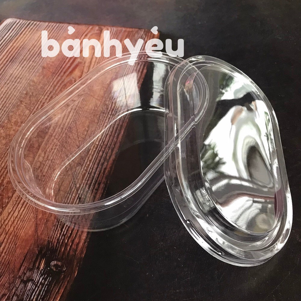 Hộp đựng bánh tiramisu,(vuông B10-8 ,XY150G, nắp cầu lùn) bánh mousse tự chọn BỘ 10 HỘp (BGTC)