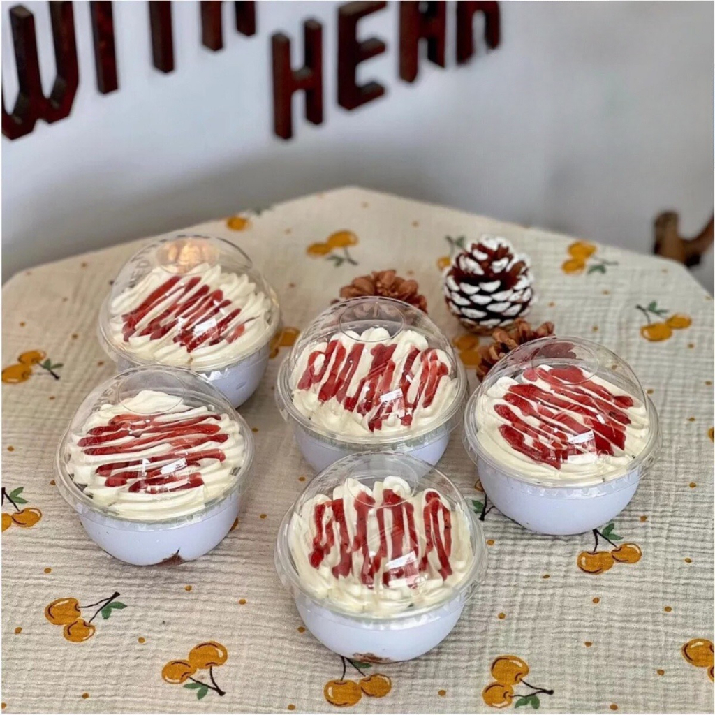 Hộp đựng bánh tiramisu,(vuông B10-8 ,XY150G, nắp cầu lùn) bánh mousse tự chọn BỘ 10 HỘp (BGTC)