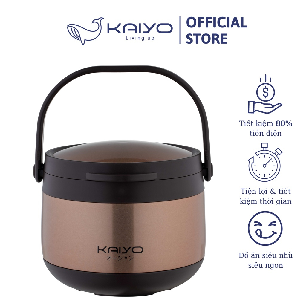 Product image Nồi ủ chân không Kaiyo Nhật Bản Nồi nấu chậm Dung Tích 3L 4.5 lít bảo hành 12 tháng 1