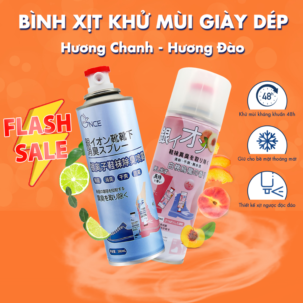 binh xit khu mui hoi giay dep nano bac diet khuan chai sit lam thom tu quan ao het mui tat chan vo chan luu huong lau