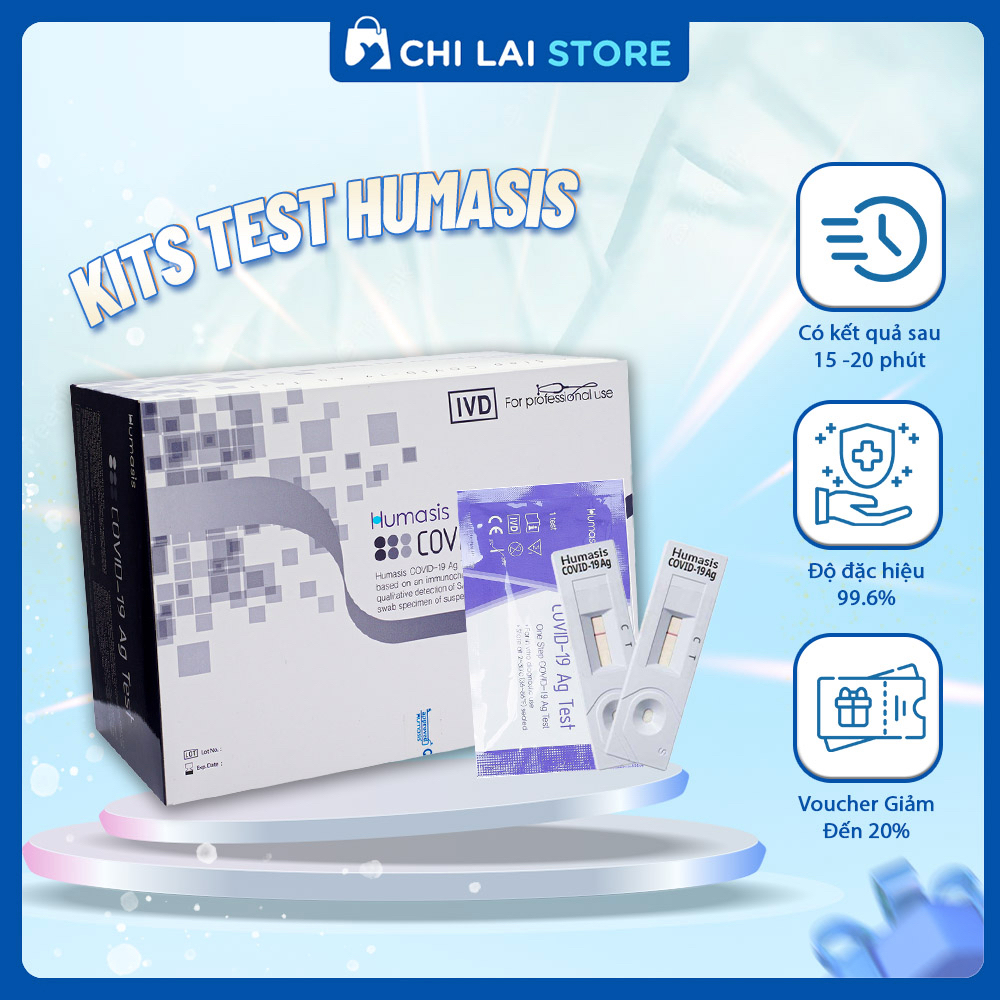 1 Bộ test nhanh COVID-19 tại nhà Humasis chính hãng Hàn Quốc - Que Test ...