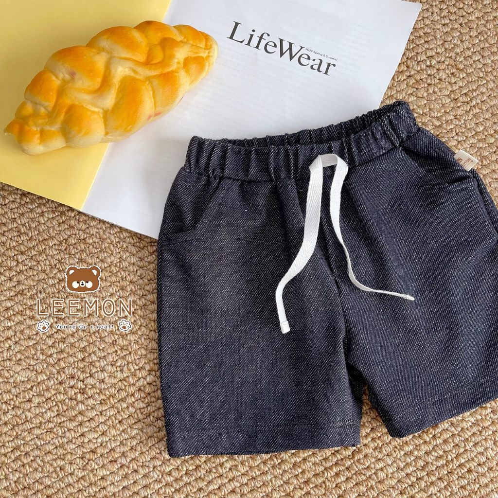 Bộ polo cổ đức hoạ tiết khủng long, bộ thun cộc tay có cổ bé trai Leemon