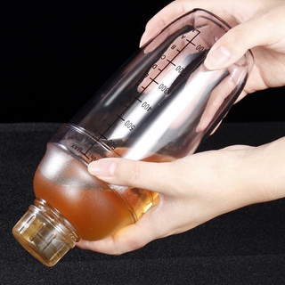 Bình lắc pha chế Shaker nhựa chia vạch đen chuyên dụng làm Cocktail cao cấp