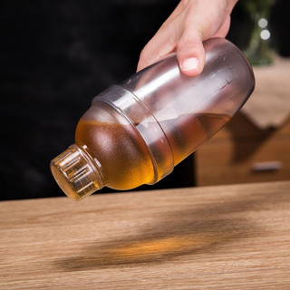 Bình lắc pha chế Shaker nhựa chia vạch đen chuyên dụng làm Cocktail cao cấp