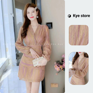 Váy dáng A KYE vải ren dập li co giãn Vanna dress