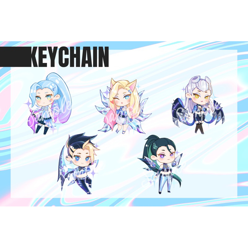 [KEYCHAIN] Móc khoá chibi Kda K/DA AllOut LOL - League Of Legends ...