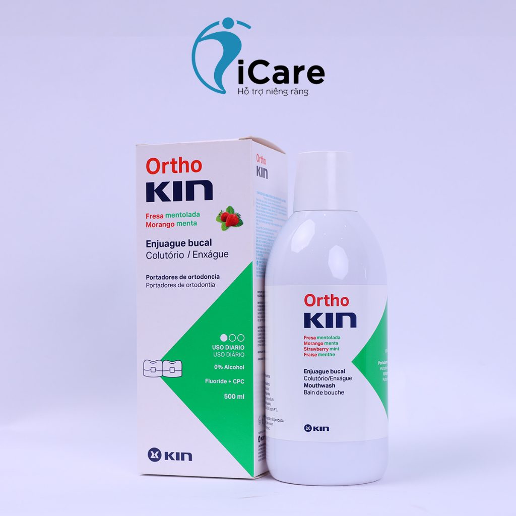 ICARE | Otho Kin 500ml nước súc miệng cho người chỉnh nha, niềng răng ...