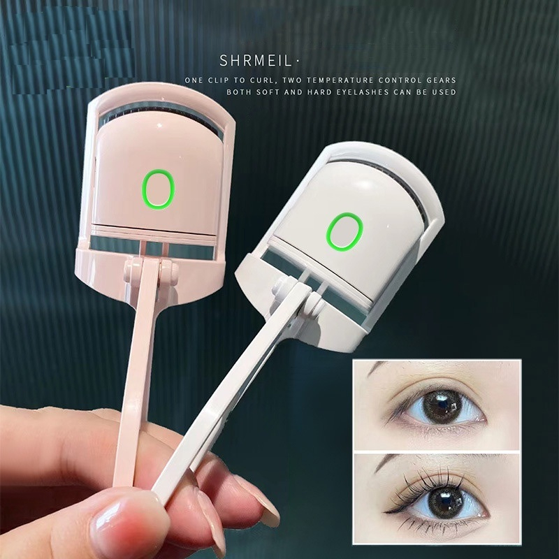 Máy Uốn Mi Điện, Kẹp Mi Nhiệt Thông Minh Làm Cong Nhanh + Sạc USB