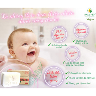 Xà Phòng Tắm Bé - phôi dầu dừa và tinh dầu - An toàn, phù hợp mọi loại da <TẶNG TÚI TẠO BỌT> - 100g