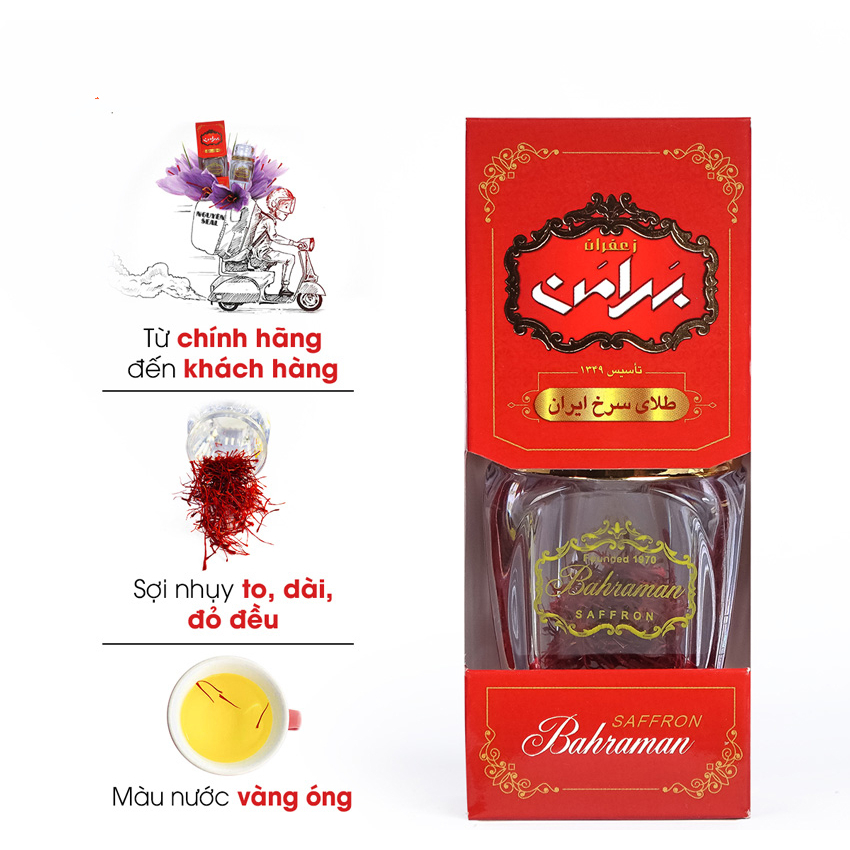 Ảnh Nhụy Hoa Nghệ Tây SAFFRON BAHRAMAN lọ 0,5Gr 2