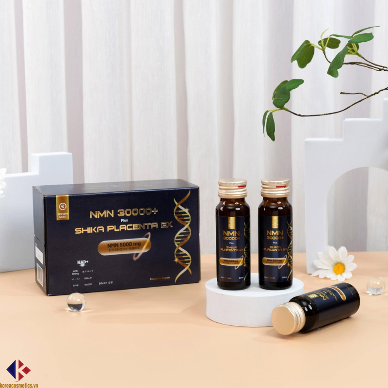 [Voucher] Nước uống NMN 30000+ Plus Shika Placenta EX Hỗ trợ sức khoẻ