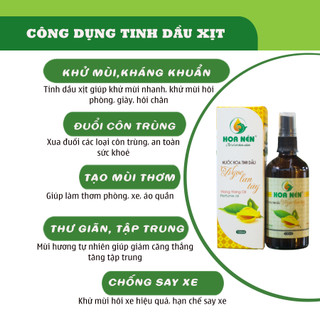 Chai Xịt Tinh dầu Ngọc Lan Tây 100ml - Hoa Nén - Xịt thơm phòng, ngủ ngon, thư giãn