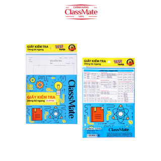 [NHIỂU MẪU] Giấy Kiểm Tra Kẻ Ngang CLASSMATE, Giấy Kiểm Tra Kẻ Ô Ly 70-80gsm Mịn, Không Thấm Mực Dành Cho Học Sinh