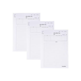 Giấy Kiểm Tra Kẻ Ngang Có Chấm CLASSMATE Thiết Kế Toán Ký Hóa, Bề Mặt Láng Mịn, Viết Êm Tay CL-TP204