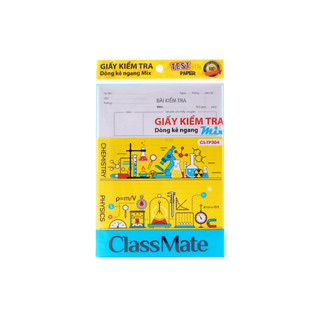 Giấy Kiểm Tra Kẻ Ngang Mix CLASSMATE Thiết Kế Hình Thí Nghiệm, Bề Mặt Láng Mịn, Viết Êm Tay CL-TP304